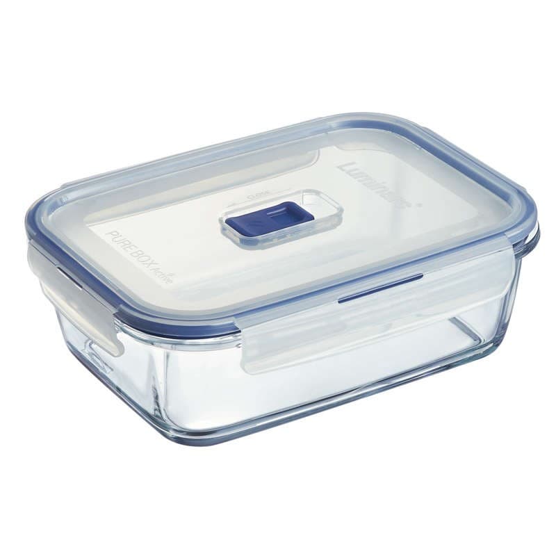 Luminarc Boîte En Verre Rectangulaire, 122Cl, 4 Clips
