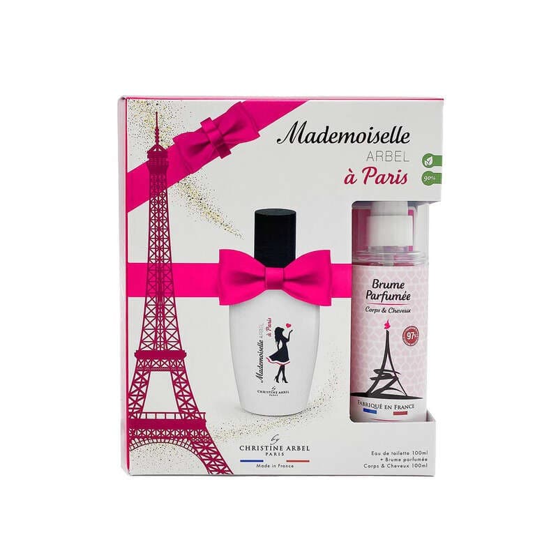 Coffret Mademoiselle Arbel à Paris Eau de Toilette 100ml & Brume parfumée 100ml