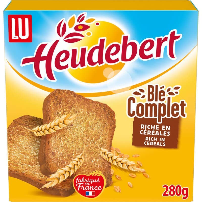 Lu Heudebert Biscottes Blé Complet 280g