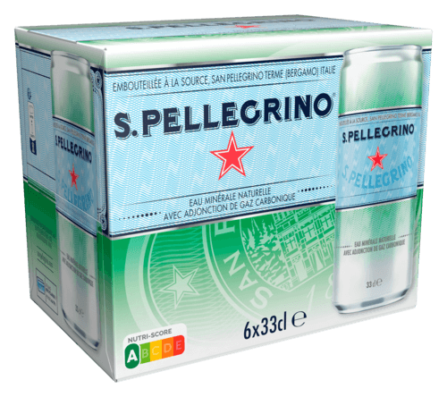 Eau Minerale Naturelle Gazeuse San Pellegrino