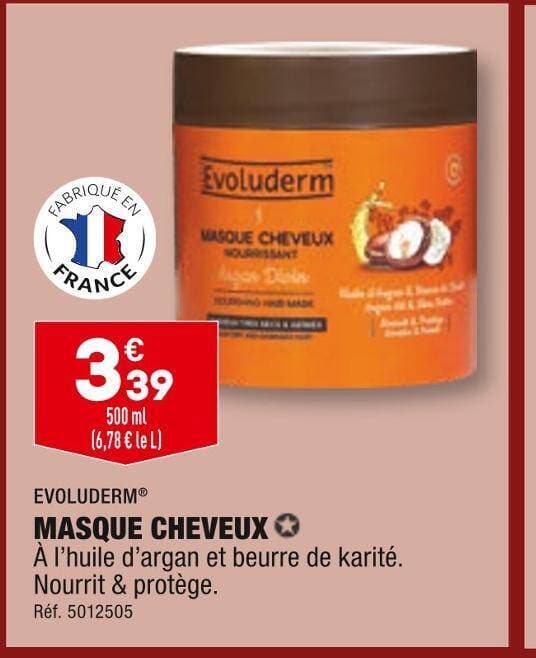 EVOLUDERM MASQUE CHEVEUX