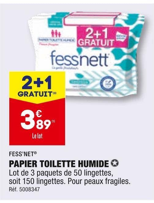 FESS’NET PAPIER TOILETTE HUMIDE