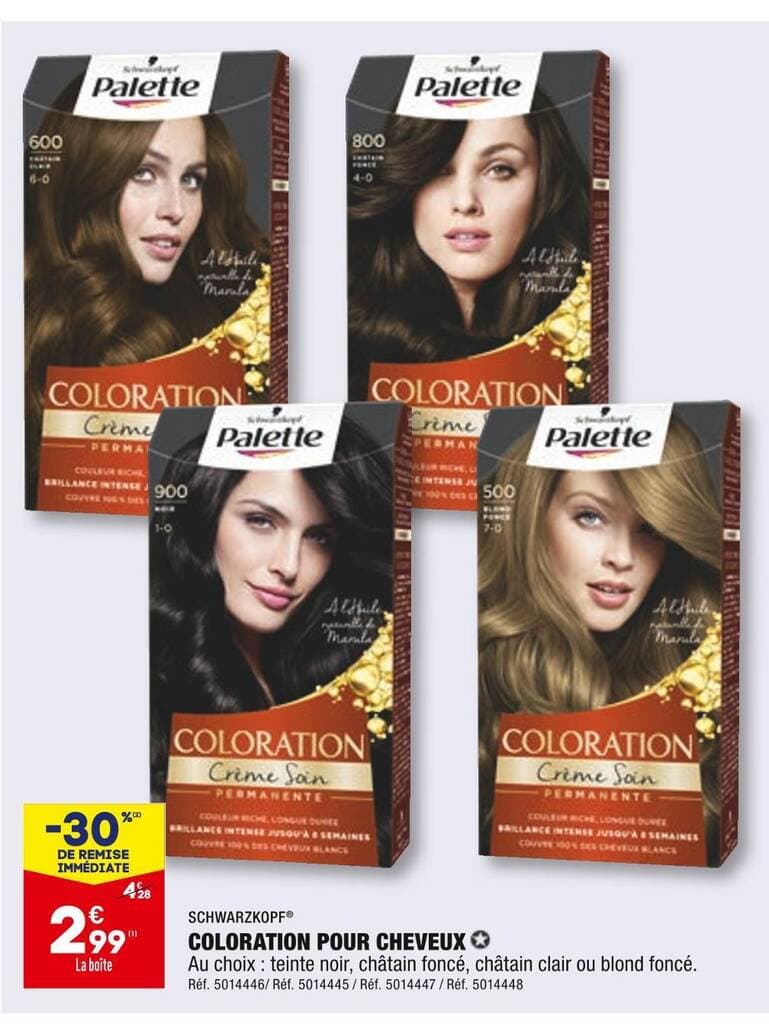 SCHWARZKOPF COLORATION POUR CHEVEUX