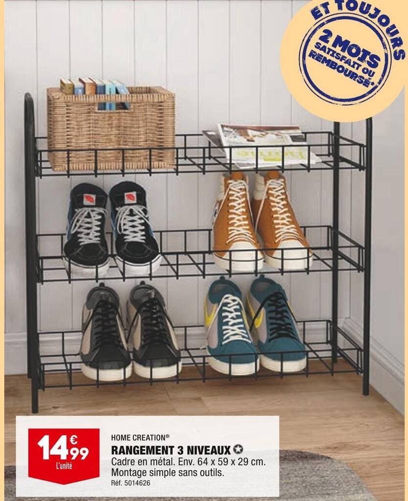 HOME CREATION RANGEMENT 3 NIVEAUX