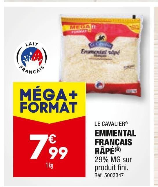 LE CAVALIER EMMENTAL FRANÇAIS RÂPÉ