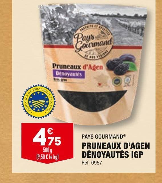 PAYS GOURMAND PRUNEAUX D’AGEN DÉNOYAUTÉS IGP