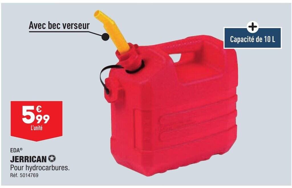 JERRICAN Pour hydrocarbures.