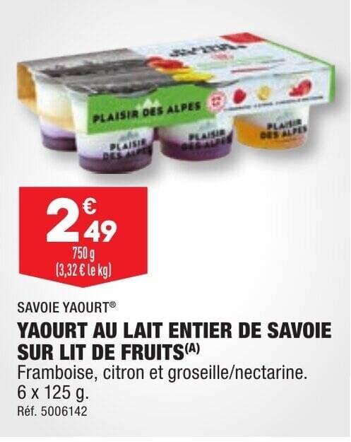 YAOURT AU LAIT ENTIER DE SAVOIE