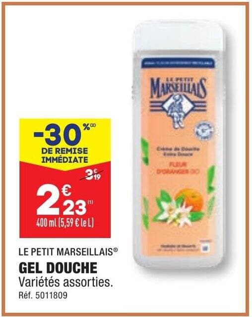 GEL DOUCHE Variétés assorties.
