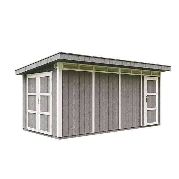 Abri de jardin à base de bois en panneaux LP SmartSide 8.52 + 2.95 m² - Cabane de Jardin Exterieur Cabane de Jardin Exterieur