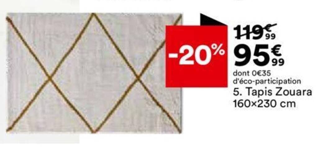 Tapis Zouara 160x230 cm