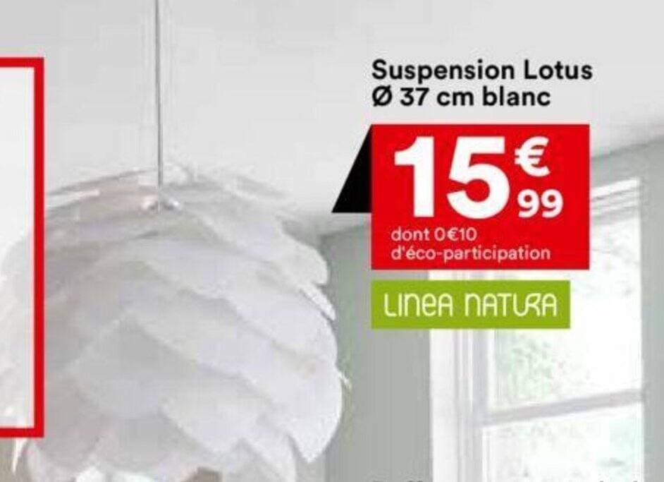 Suspension Lotus Ø 37 cm blanc