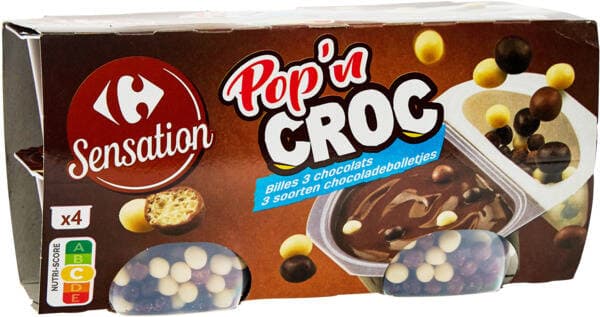 CARREFOUR SENSATION Crèmes Dessert Pop'n Croc