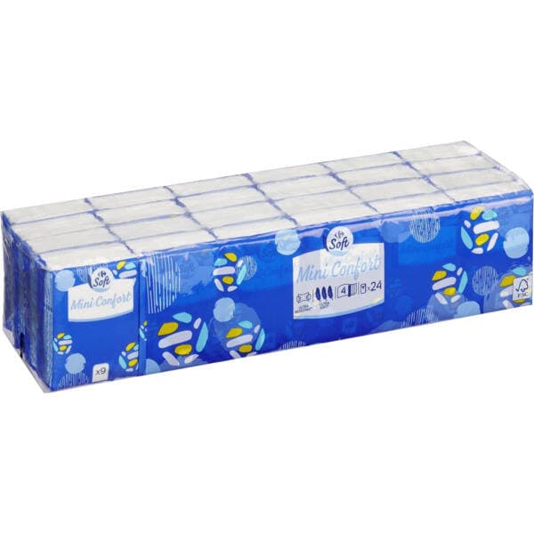 CARREFOUR SOFT Mouchoirs blancs mini