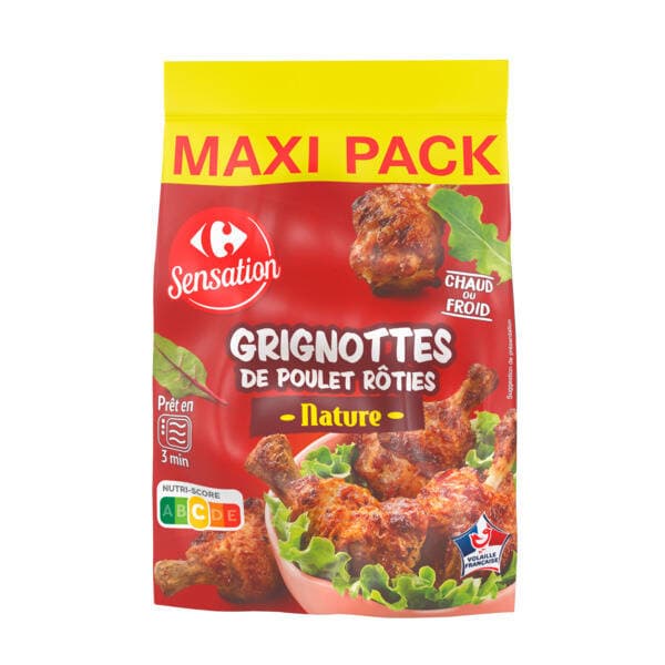 CARREFOUR SENSATION Grignottes de poulet rôties Maxi Pack