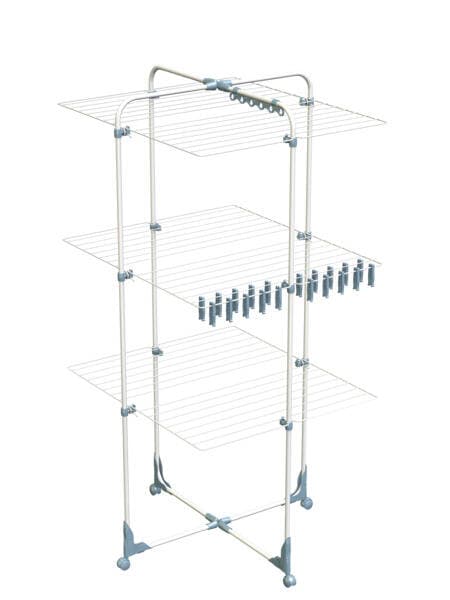 CARREFOUR HOME Séchoir tour 34m d'étendage + 20 pinces à linge offertes