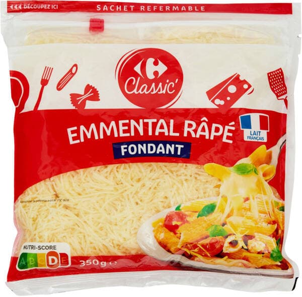 CARREFOUR CLASSIC' Emmental râpé