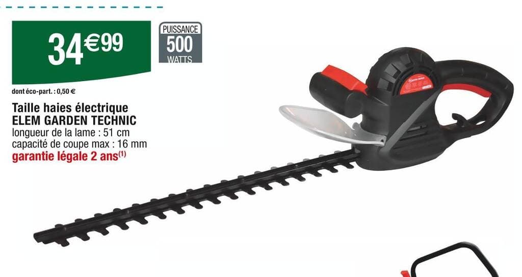 ELEM GARDEN TECHNIC Taille haies électrique