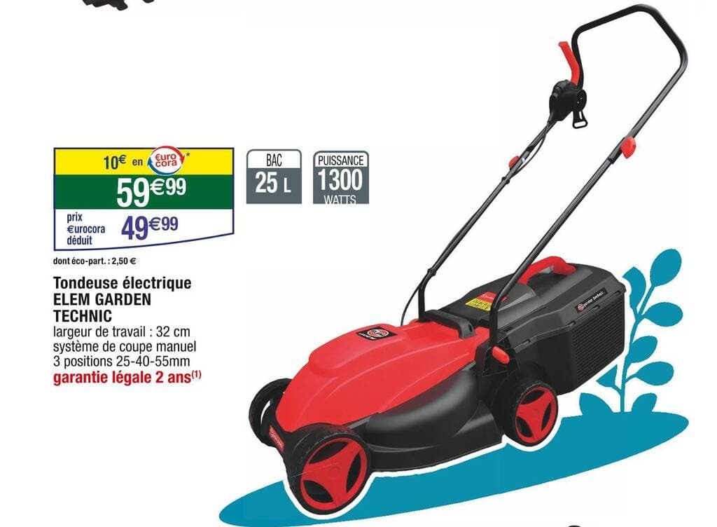 ELEM GARDEN TECHNIC Tondeuse électrique