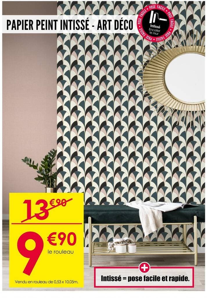PAPIER PEINT INTISSÉ - ART DÉCO