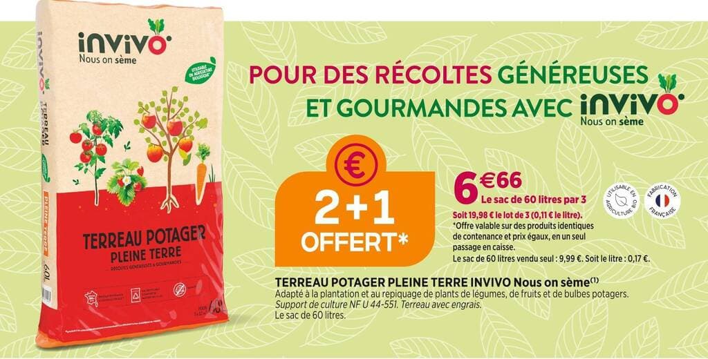 INVIVO Nous on sème TERREAU POTAGER PLEINE TERRE(1)