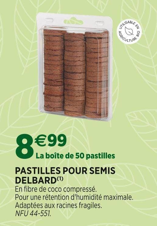 DELBARD PASTILLES POUR SEMIS