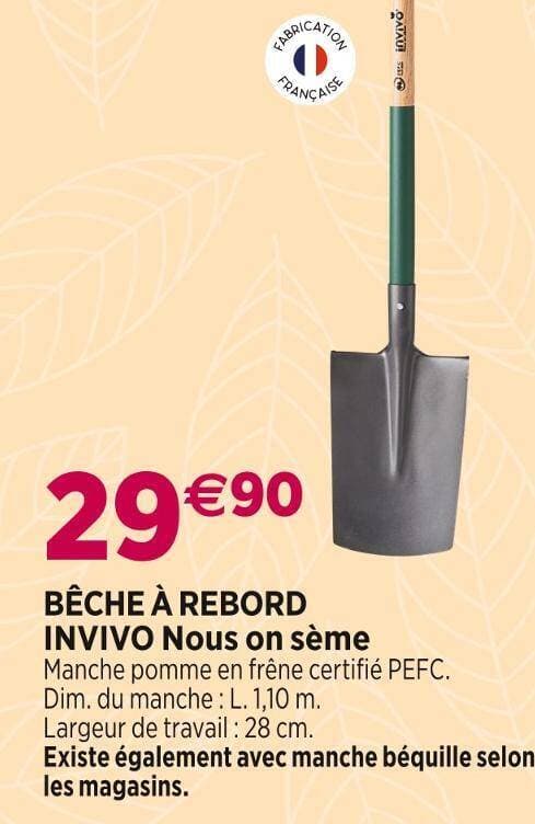 INVIVO Nous on sème BÊCHE À REBORD