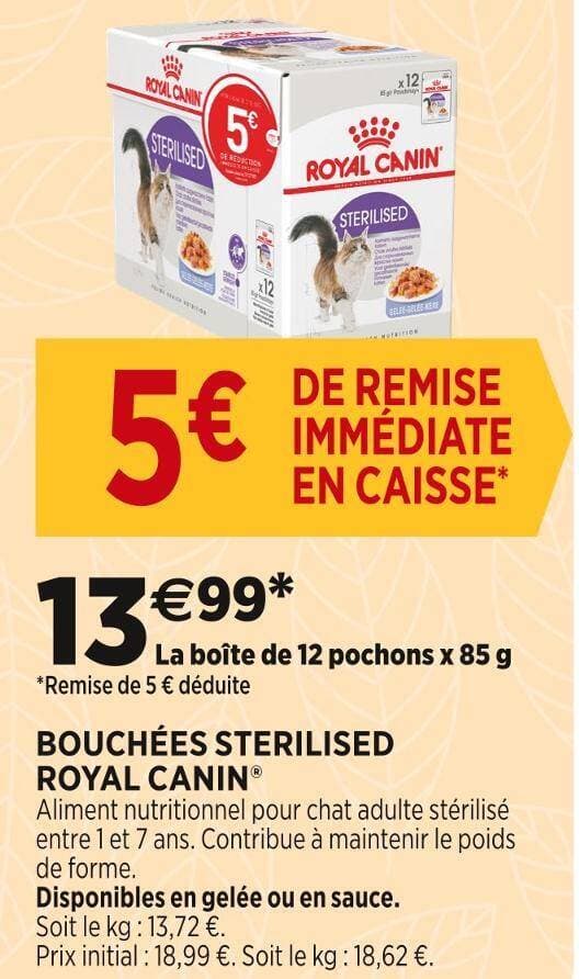 ROYAL CANIN BOUCHÉES STERILISED