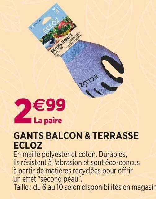ECLOZ GANTS BALCON & TERRASSE