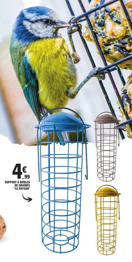 SUPPORT À BOULES DE GRAINES "LE PAYSAN"