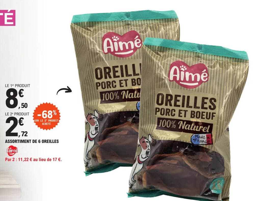 ASSORTIMENT DE 6 OREILLES