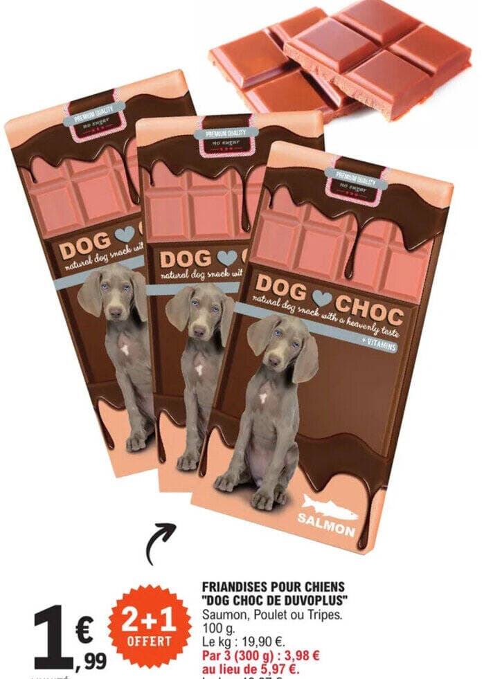 FRIANDISES POUR CHIENS "DOG CHOC DE DUVOPLUS"