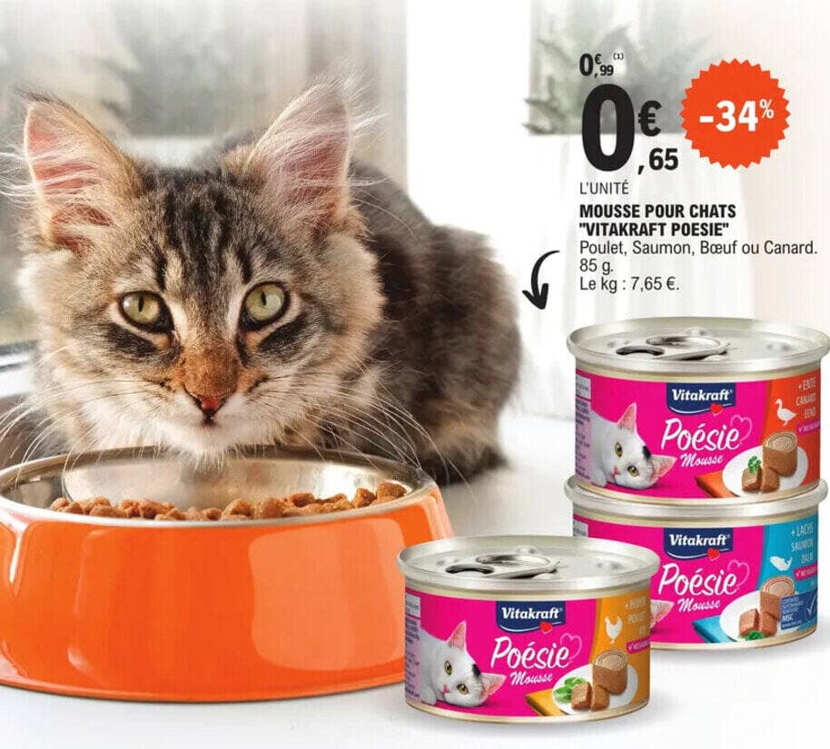 MOUSSE POUR CHATS "VITAKRAFT POESIE"