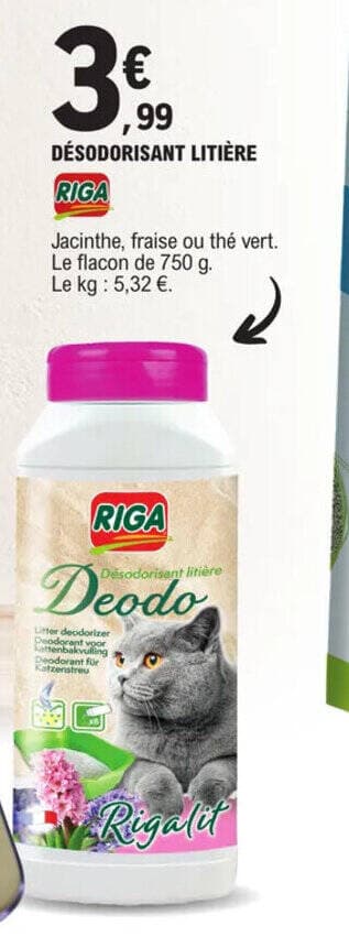 DÉSODORISANT LITIÈRE RIGA