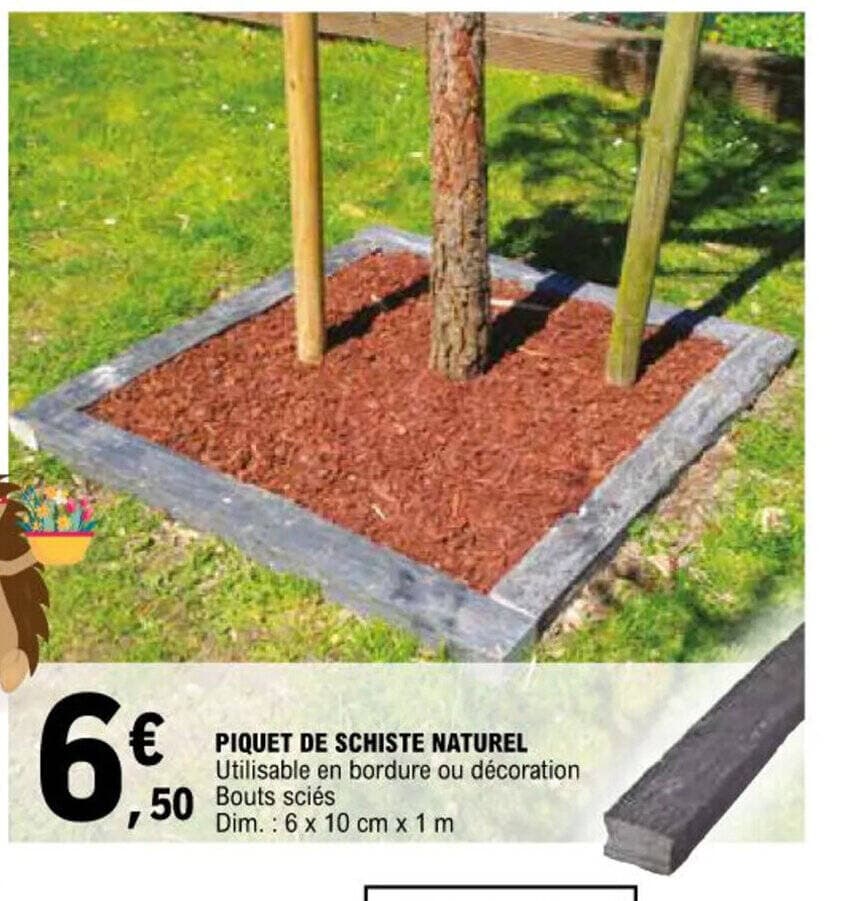 PIQUET DE SCHISTE NATUREL