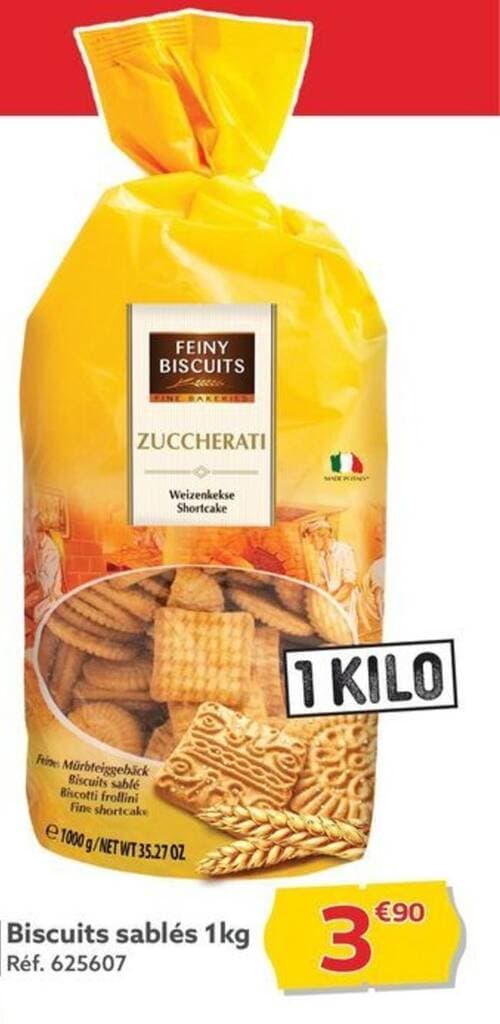 Biscuits sablés 1kg |Réf. 625607