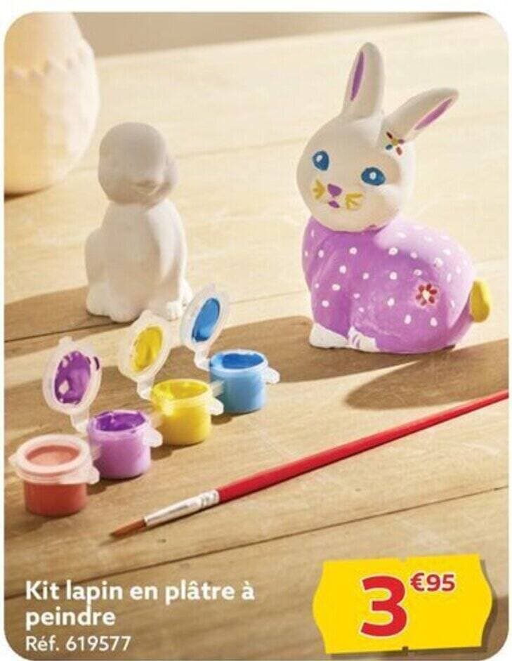 Kit lapin en plâtre à peindre Réf. 619577