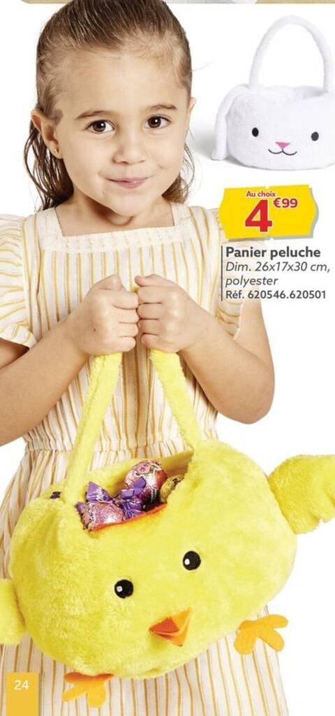 Panier peluche