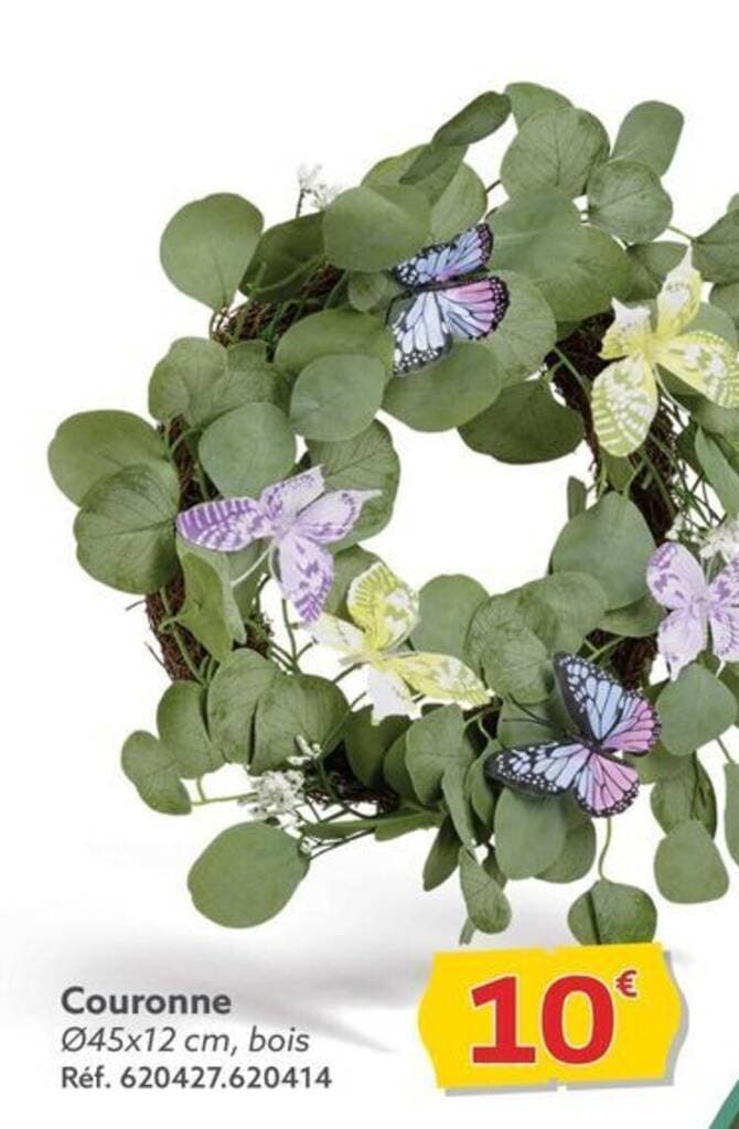 Couronne Ø45x12 cm, bois Réf. 620427.620414