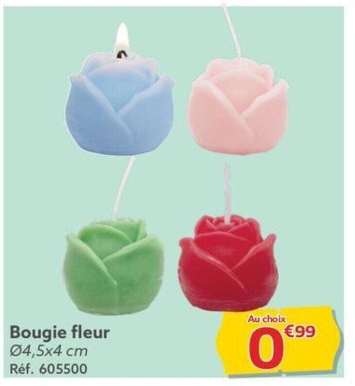 Bougie fleur 04,5x4 cm Réf. 605500