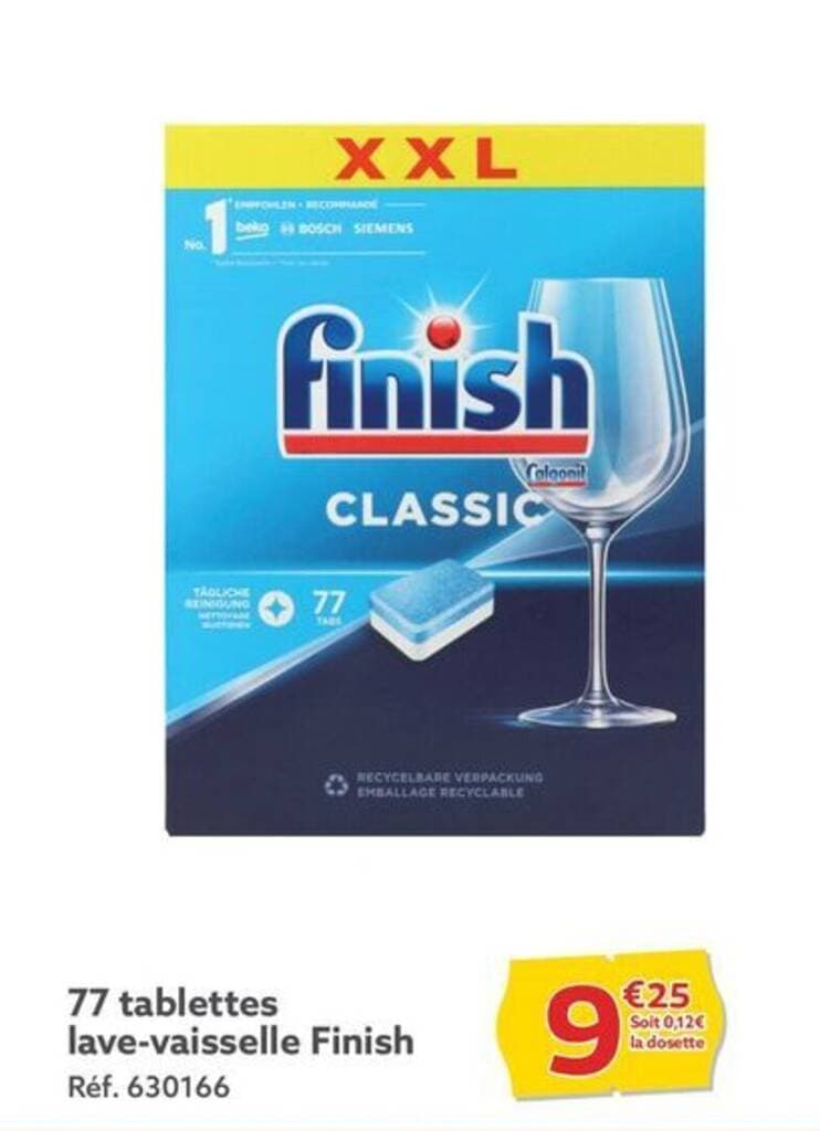 77 tablettes lave-vaisselle Finish