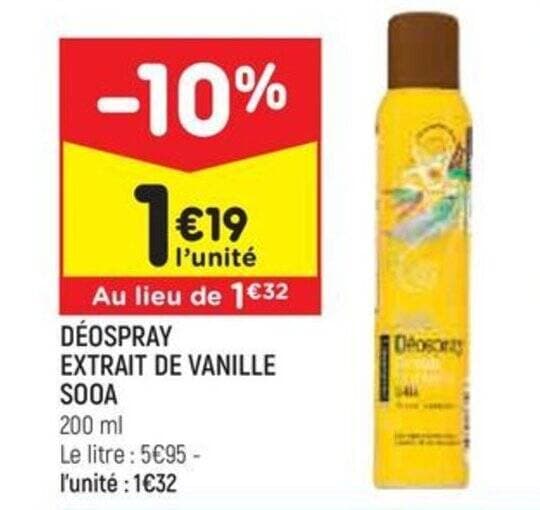 DÉOSPRAY EXTRAIT DE VANILLE SOOA