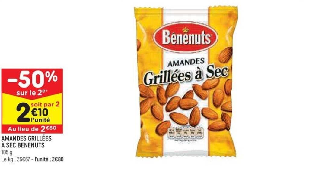 AMANDES GRILLÉES À SEC BENENUTS