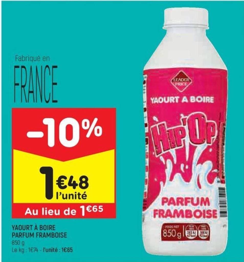 YAOURT À BOIRE PARFUM FRAMBOISE