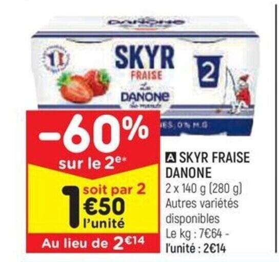 SKYR FRAISE DANONE