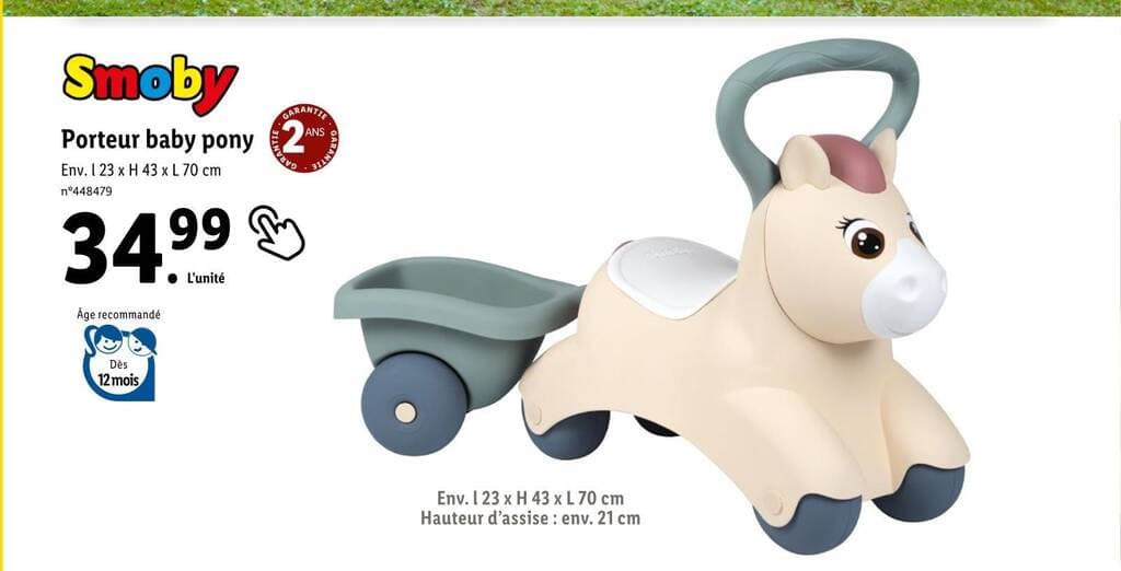 Smoby Porteur baby pony