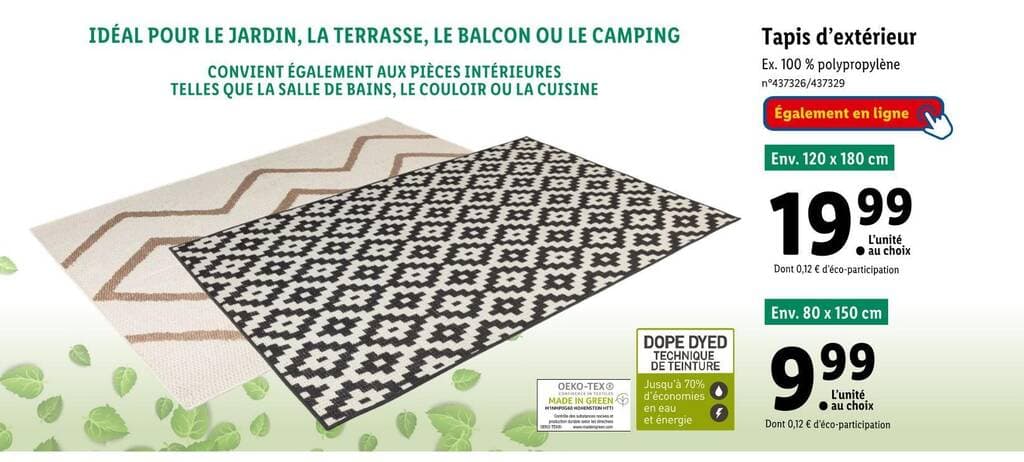 LIVARNO home Tapis d’extérieur