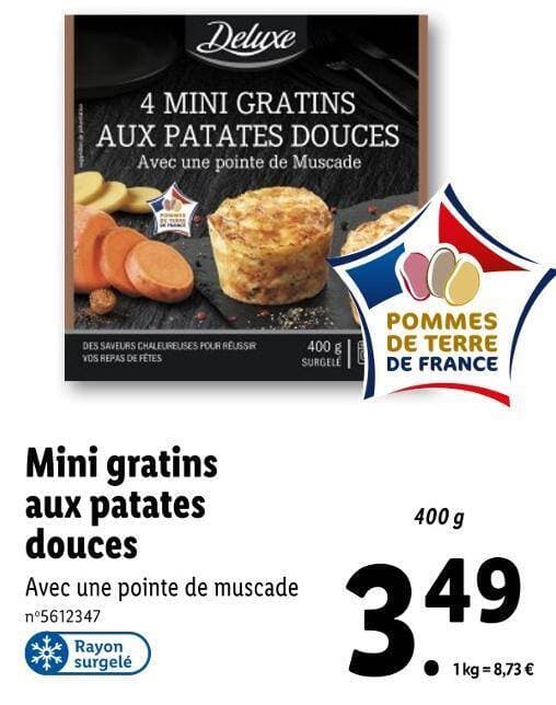 Deluxe Mini gratins aux patates douces
