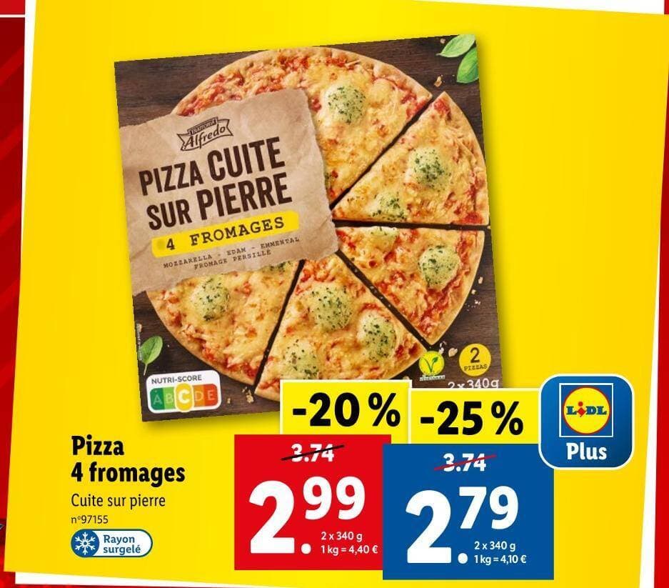 Trattoria Alfredo Pizza 4 fromages