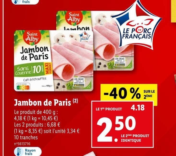 Saint Alby Jambon de Paris